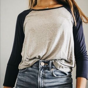 American Eagle baseball tee